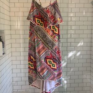 High Low Multicolor Dress